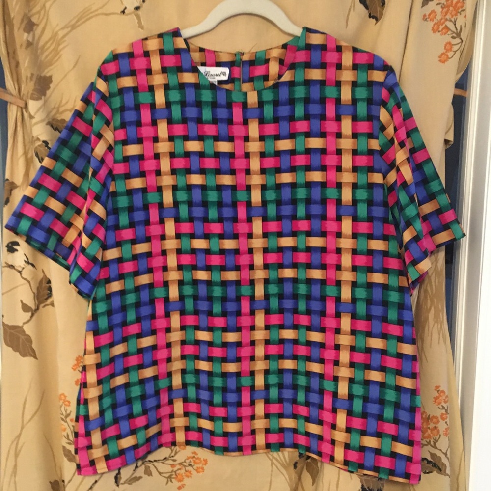 Multicoloured vintage blouse